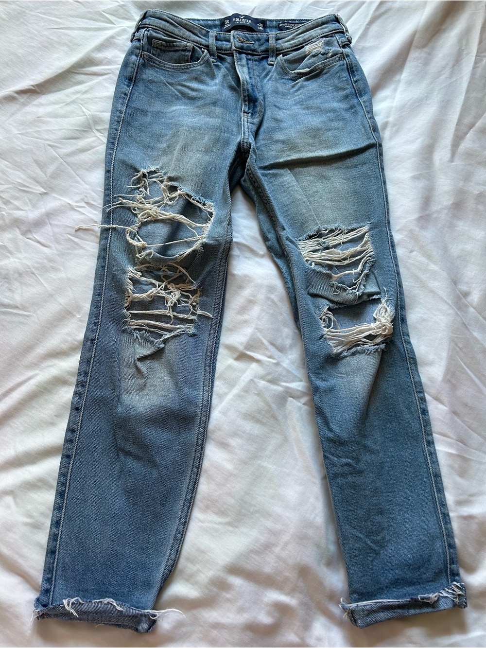 Hollister Super Skinny High Rise Ripped Jeans